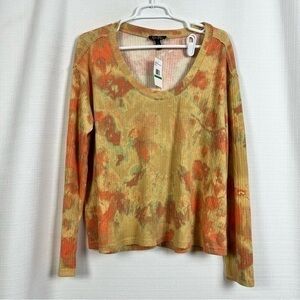 Jessica Simpson Kalamata Tie Dye Melinda Scoop Neck Top